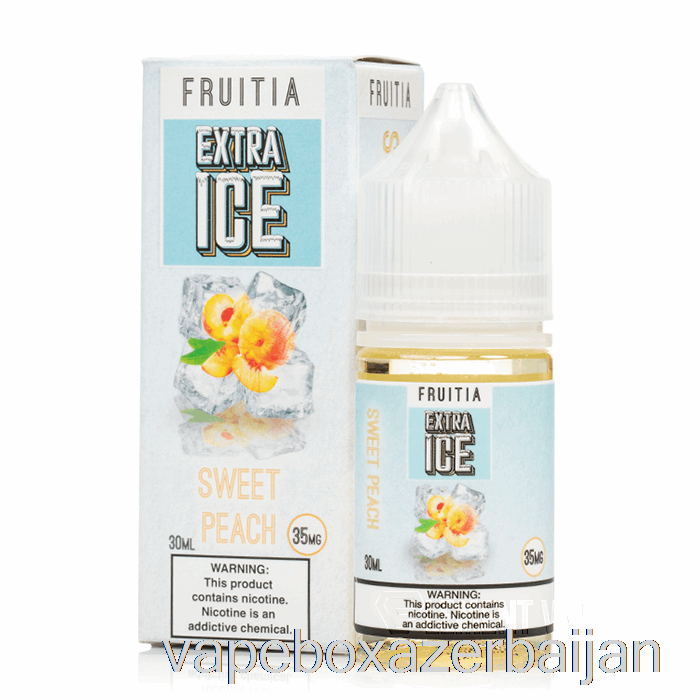 E-Juice Vape Sweet Peach - Extra Ice - Fruitia Salts - 30mL 35mg